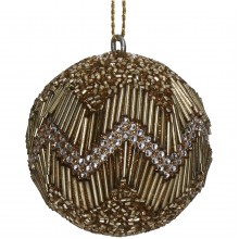 Топка за елха 6см Beads златиста